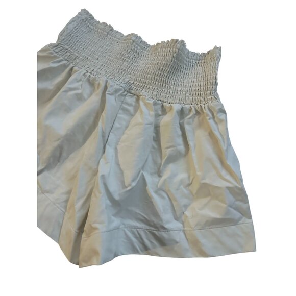 POOKIE & SEBASTIAN Off White Faux Leather High Waist Shorts Size Small - Picture 5 of 6